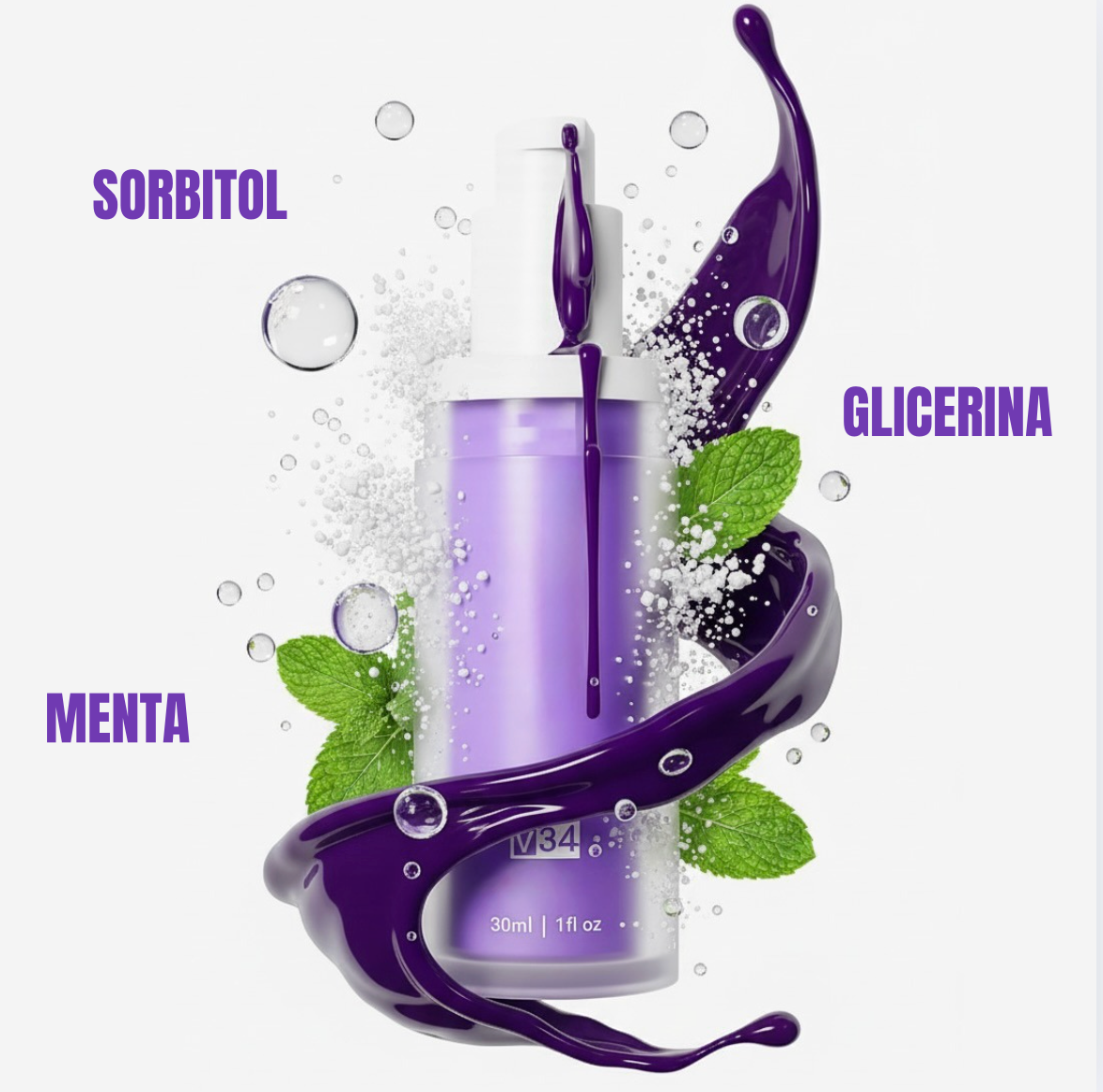 Gel V34 - Blanqueamiento Dental + Pasta con ácido hialurónico (GRATIS)